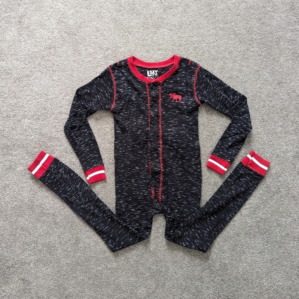 One Piece Lazy One pajama with moose caboose kids size 6